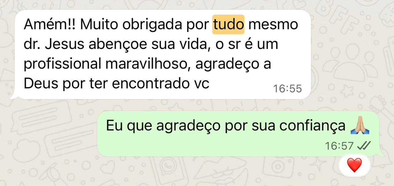 Depoimento de cliente do Dr. Aydner